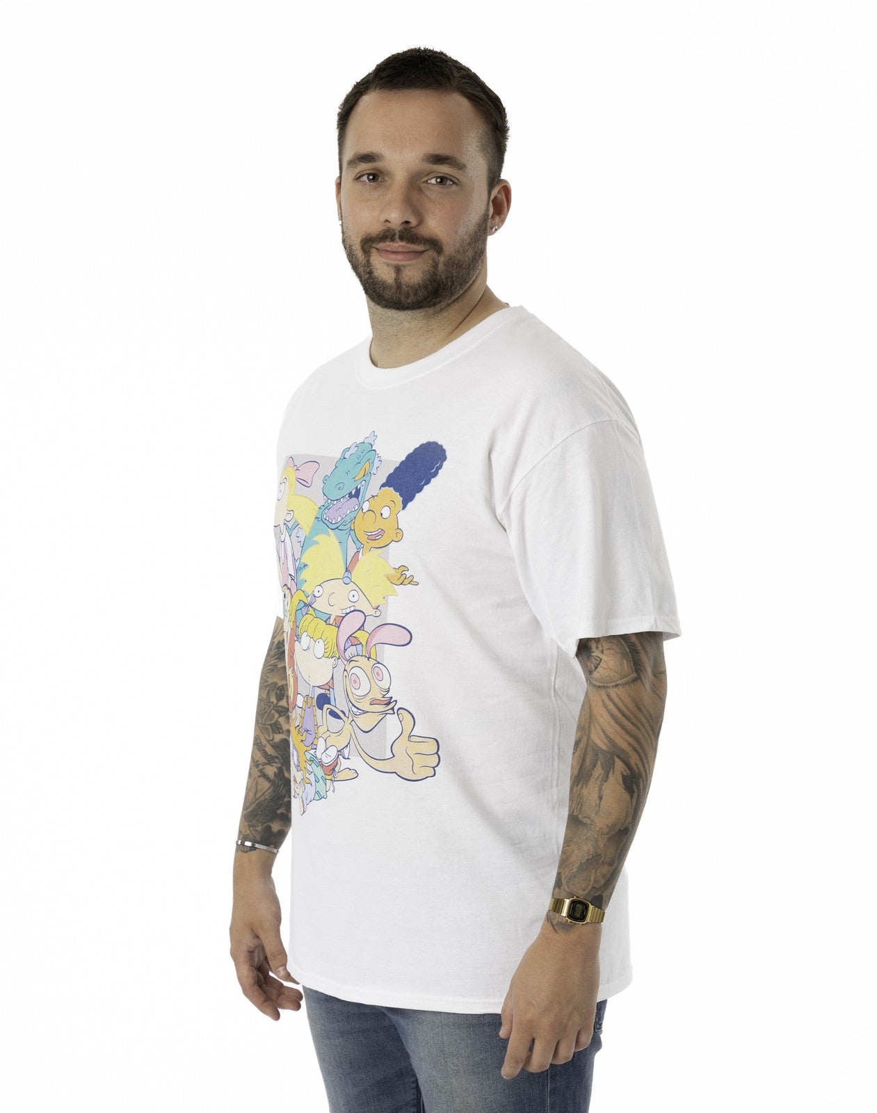Nickelodeon Short Sleeved T-Shirt | Unisex White | Official Merch