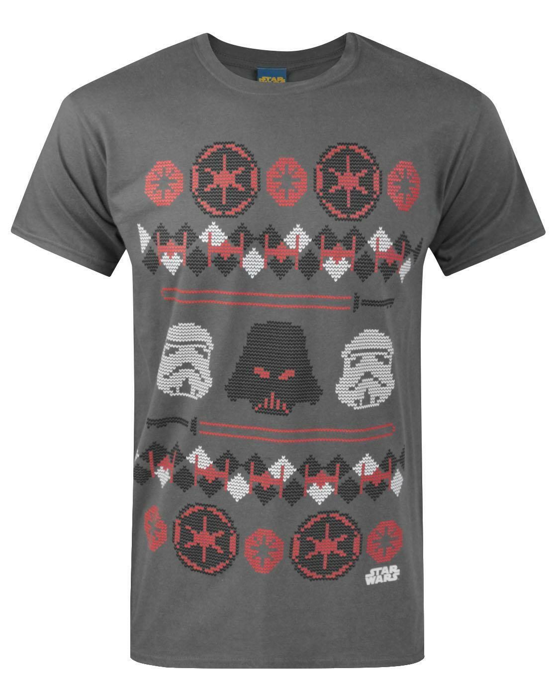 Star Wars Short Sleeved T-Shirt | Mens Charcoal | Official Merch