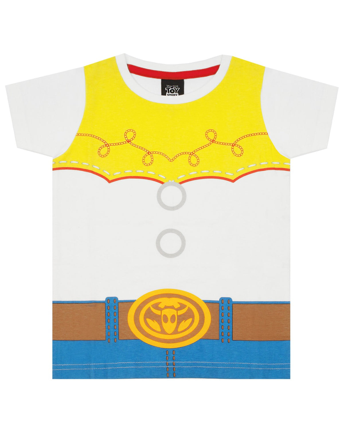 Disney Short Sleeve Long Leg Pyjama Set | Girls White | Official Merch