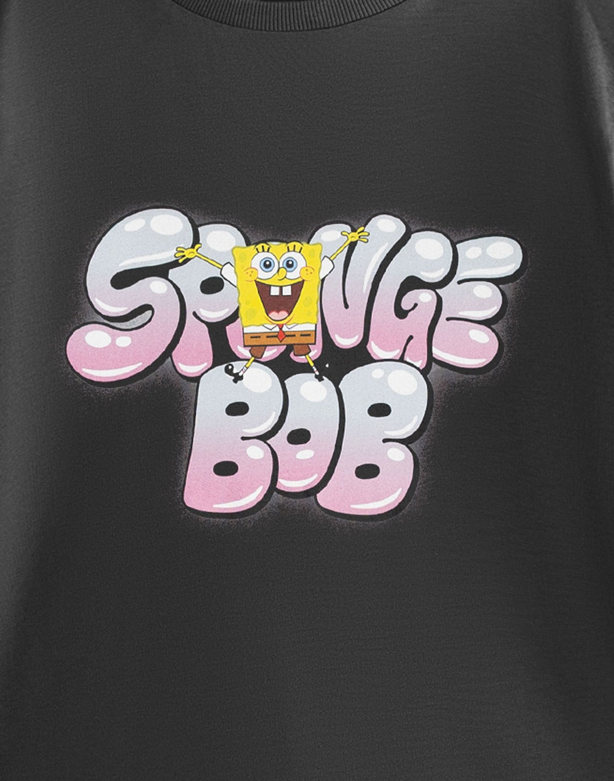 SpongeBob SquarePants Short Sleeved T-Shirt | Boys Black | Official Merch