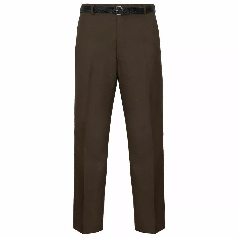 MENS OFFICE TROUSER BUSINESS WORK CASUAL SMART FORMAL BIG PLUS BELT POCKET PANTS