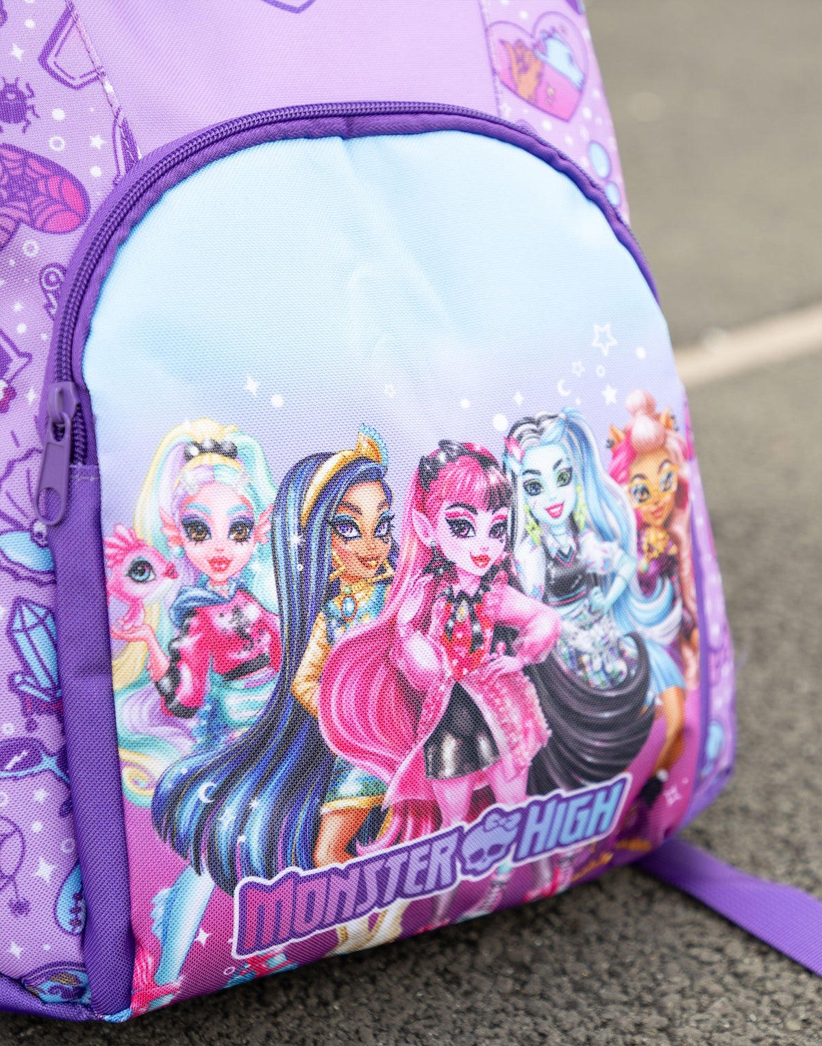 Monster High Backpack | Girls Purple | Official Merch