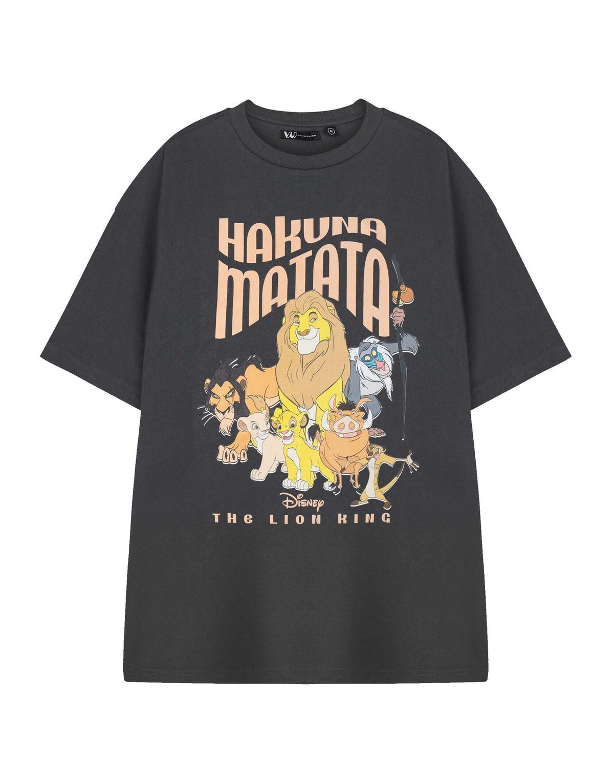 Disney Short Sleeved T-Shirt | Womens Charcoal | Official Merch