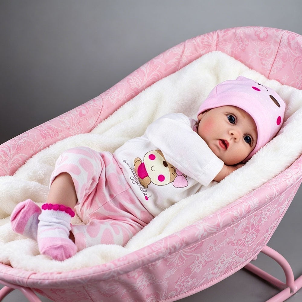 Handmade Reborn Baby Dolls Vinyl Silicone Lifelike Newborn Girl Doll Babies Gift