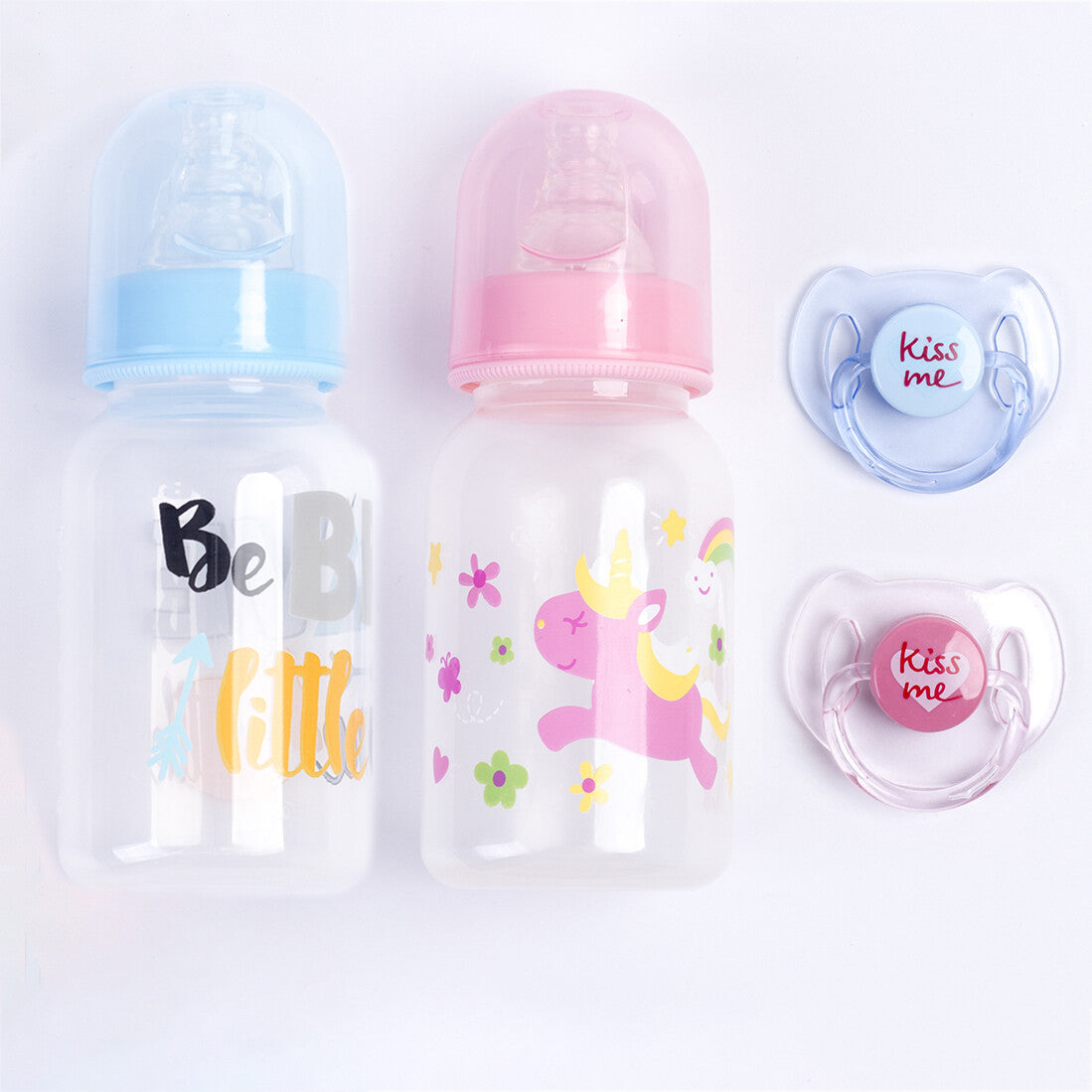 Reborn Doll Magnetic Dummy Pacifier Feeding Bottle for Baby Dolls Accessories