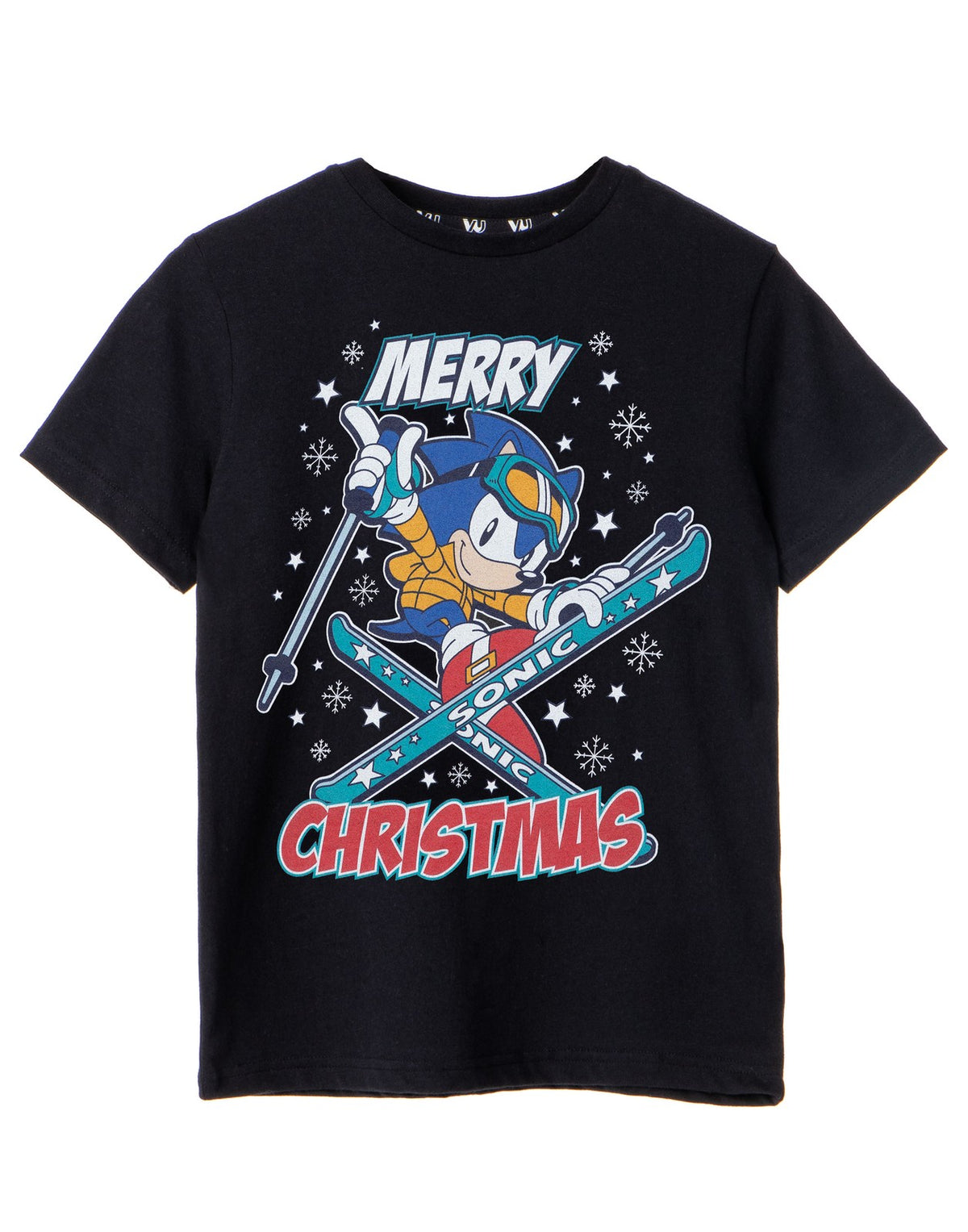 Sonic the Hedgehog Short Sleeved T-Shirt | Boys Black | Official Merch