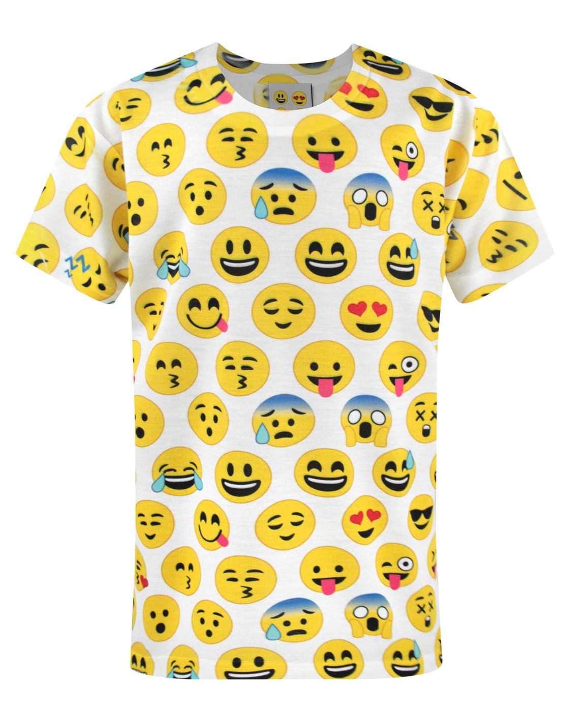Emoticon Short Sleeved T-Shirt | Boys White | Official Merch