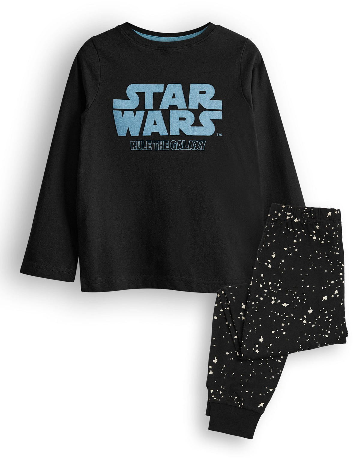 Star Wars Long Sleeve Long Leg Pyjama Set | Boys Black | Official Merch