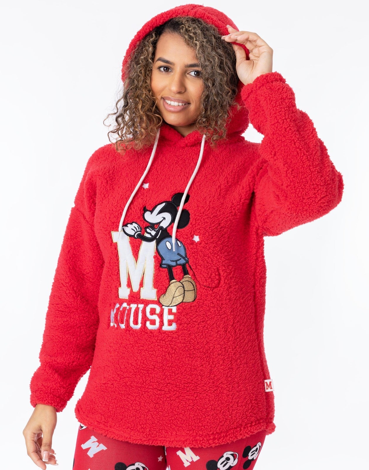Disney Long Sleeve Long Leg Pyjama Set | Womens Red | Official Merch