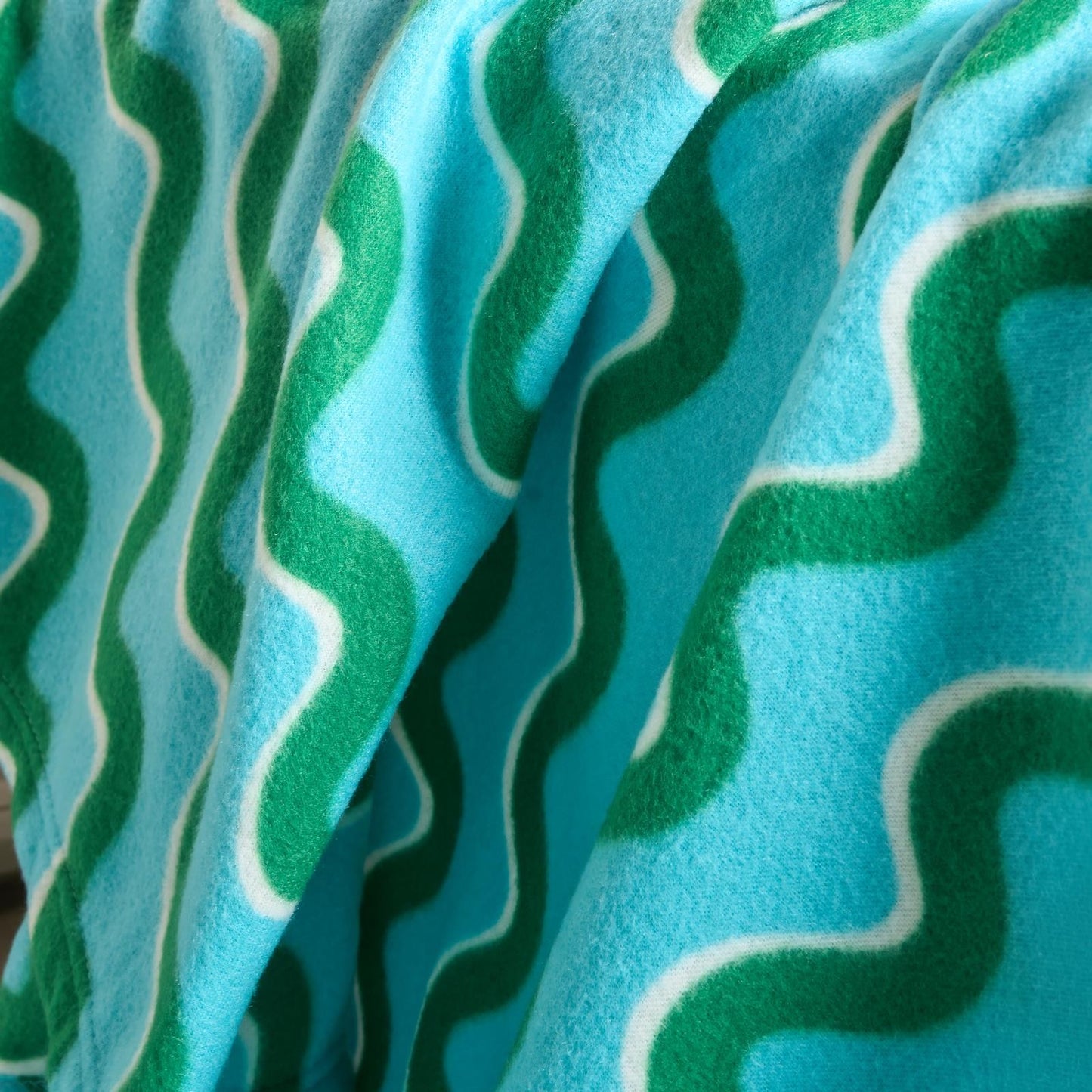 OHS Swirl Print Throw Soft Blanket Polar Fleece Lightweight Bedspread
