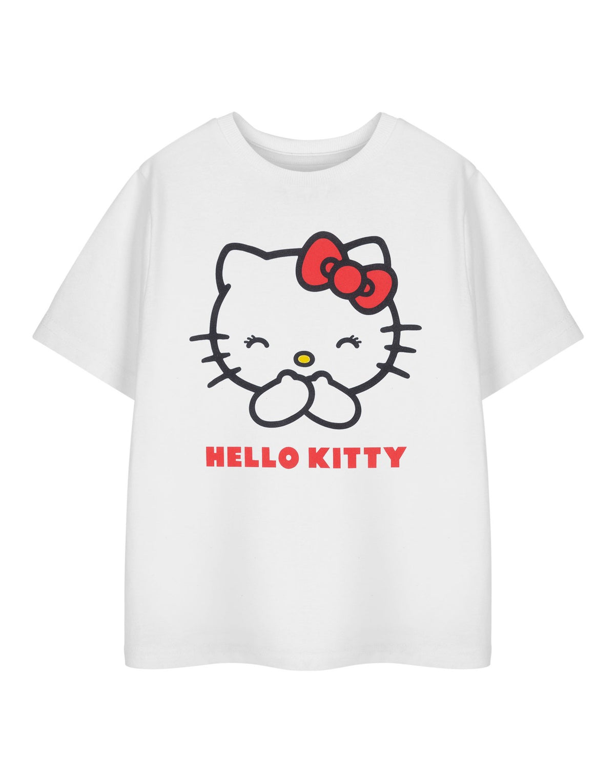 Hello Kitty Short Sleeved T-Shirt | Girls White | Official Merch