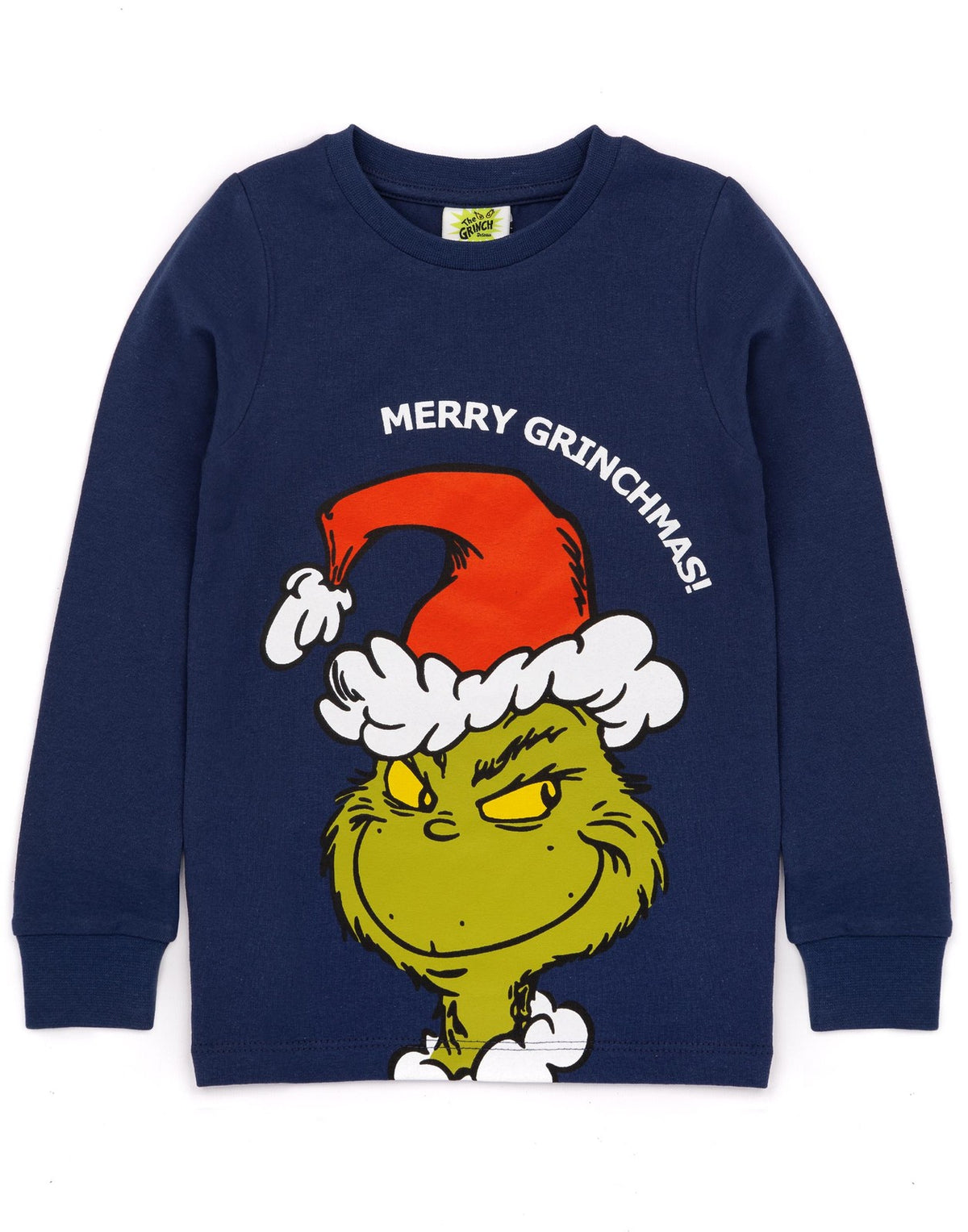 The Grinch Long Sleeve Long Leg Pyjama Set | Unisex Kids Blue | Official Merch