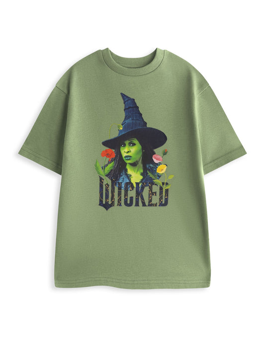 Wicked Short Sleeved T-Shirt | Unisex Khaki | Official Merch