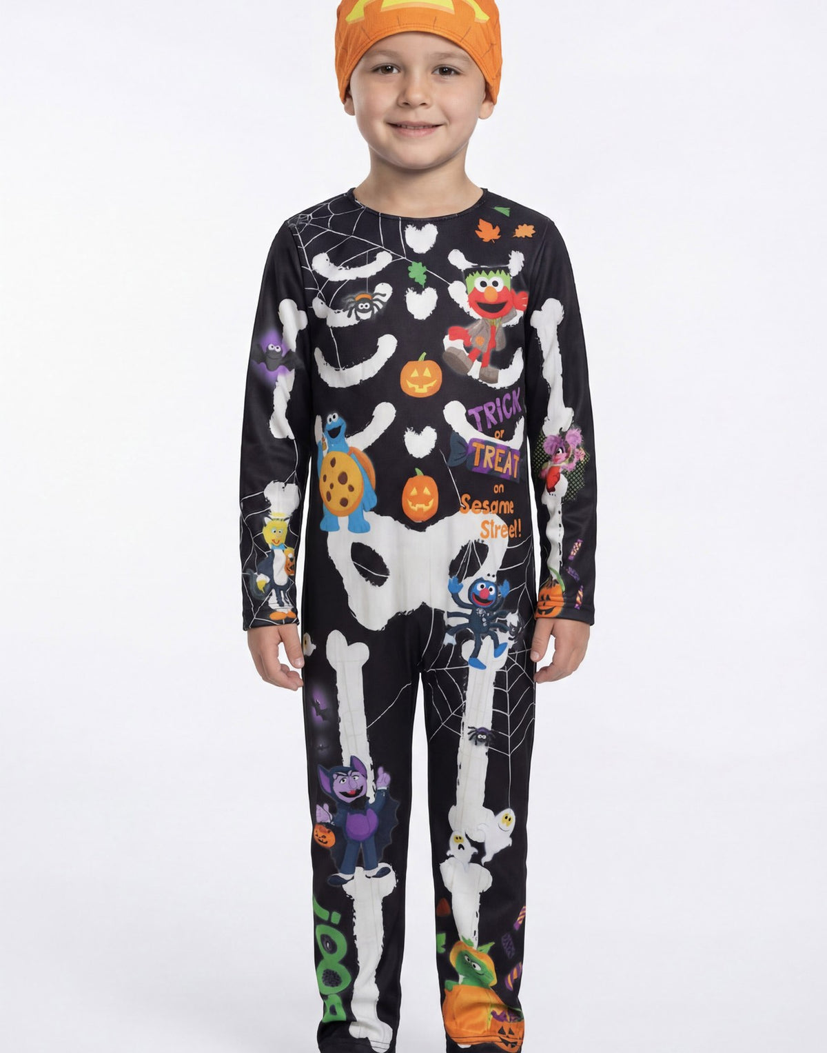 Sesame Street 2 Piece Costume | Unisex Kids Black | Official Merch