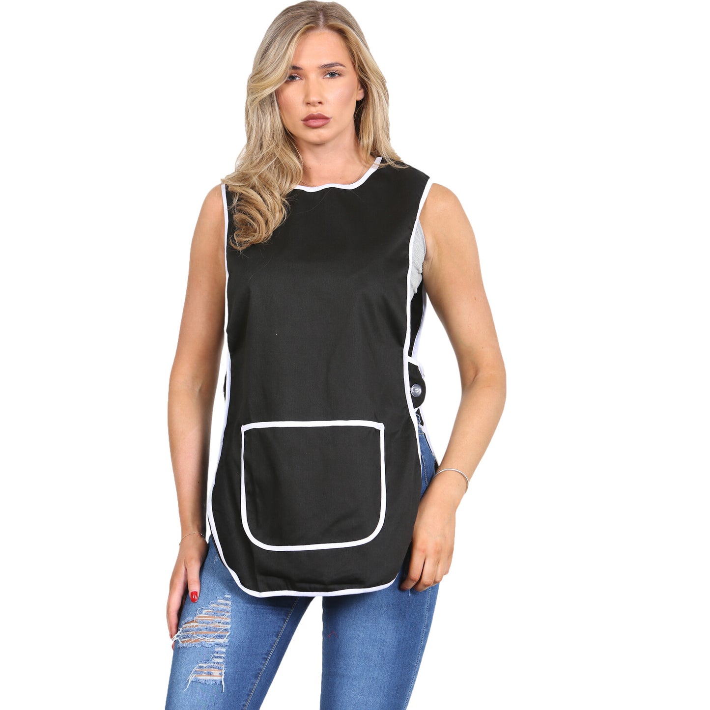 PREMIUM OVERALL TABARD CHEF KITCHEN CATERING CLEANING BAR TABBARD APRON POCKET