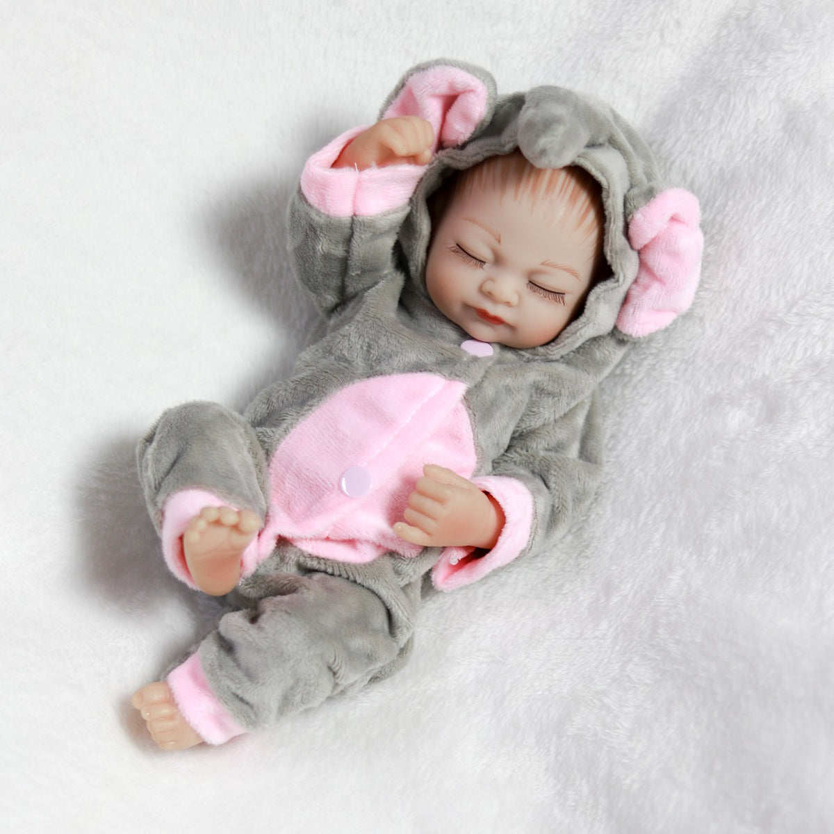 Lifelike Mini Reborn Baby Dolls Full Body Vinyl Silicone Newborn Preemie Girl UK