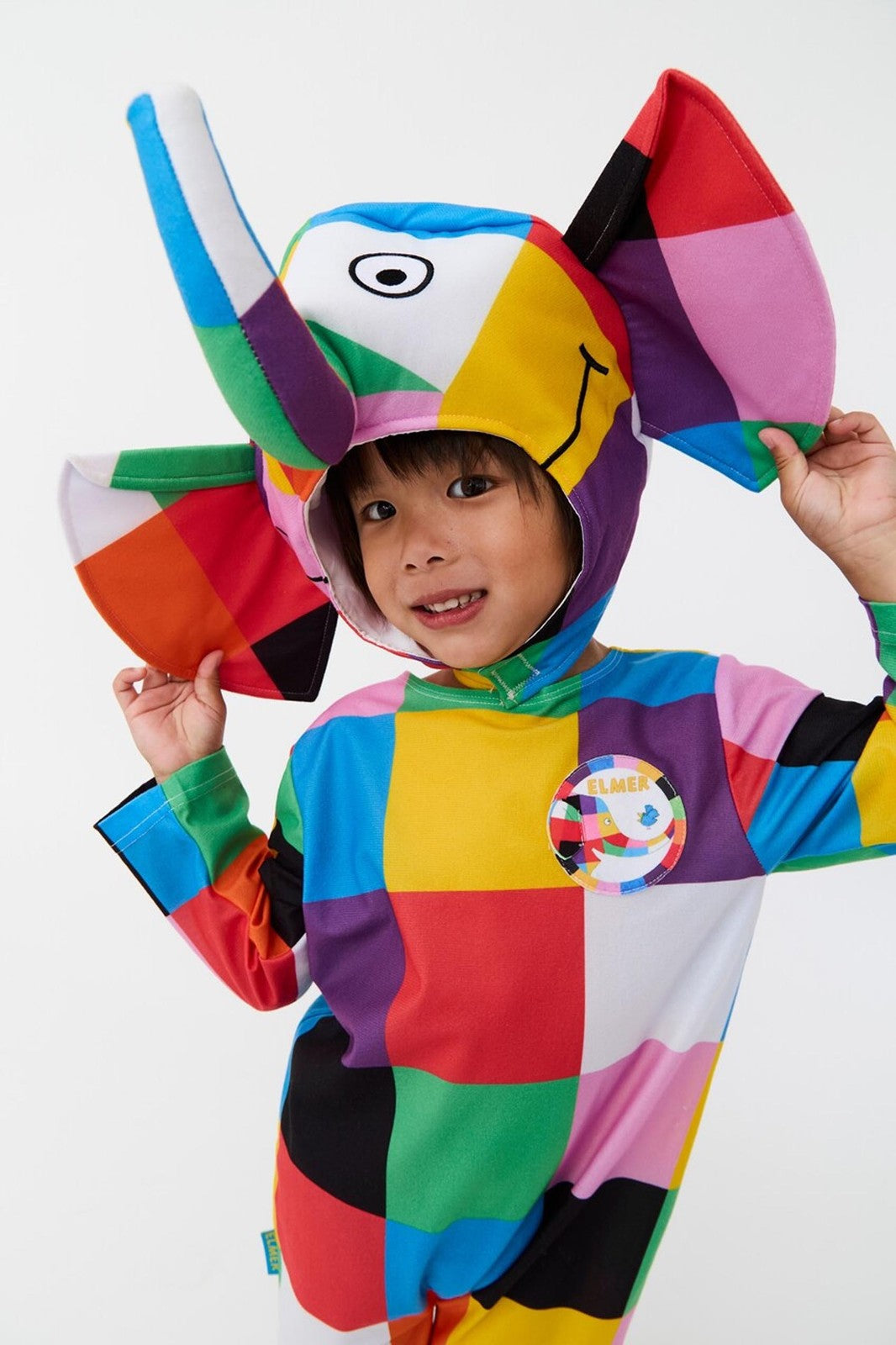 Elmer 2 Piece Costume | Unisex Kids Multicoloured | Official Merch