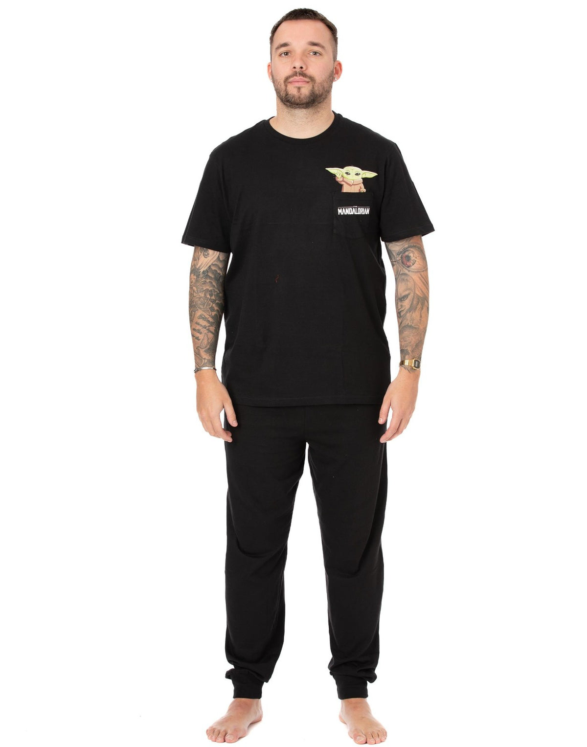 Star Wars Short Sleeve Long Leg Pyjama Set | Mens Black | Official Merch