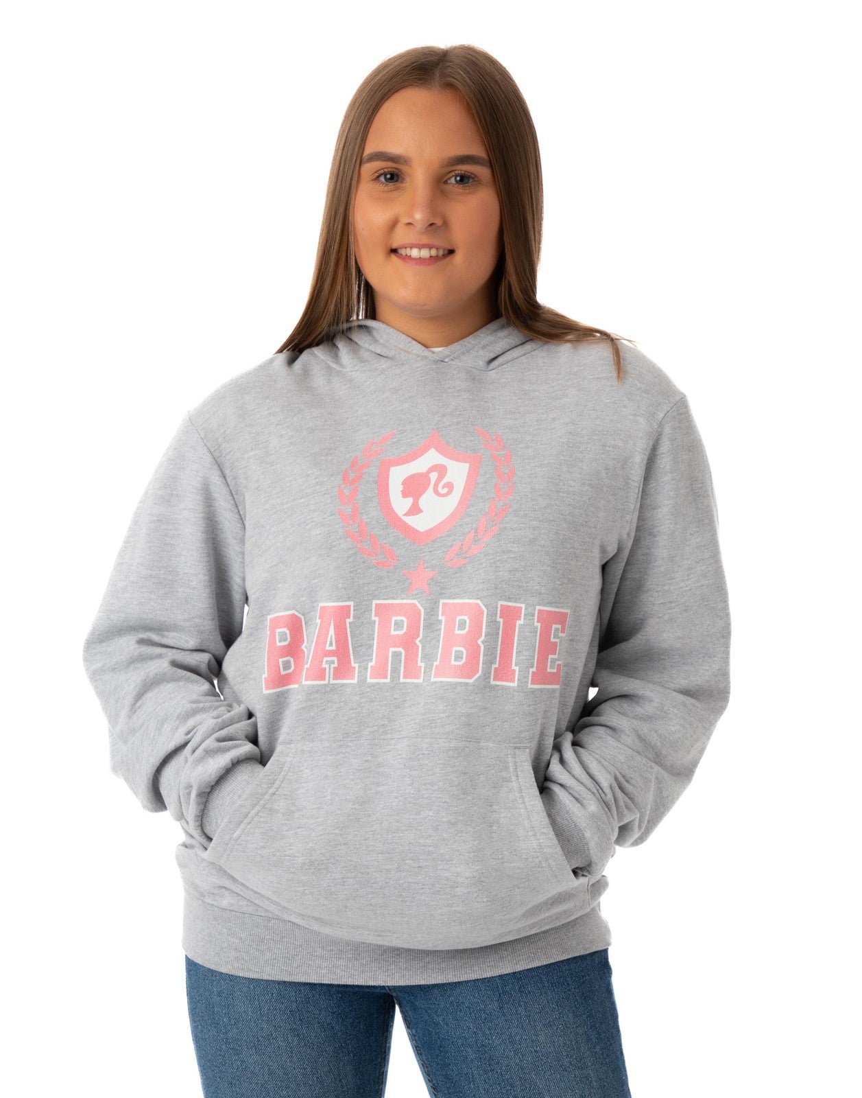 Barbie Hoodie | Womens Grey Marl | Official Merch