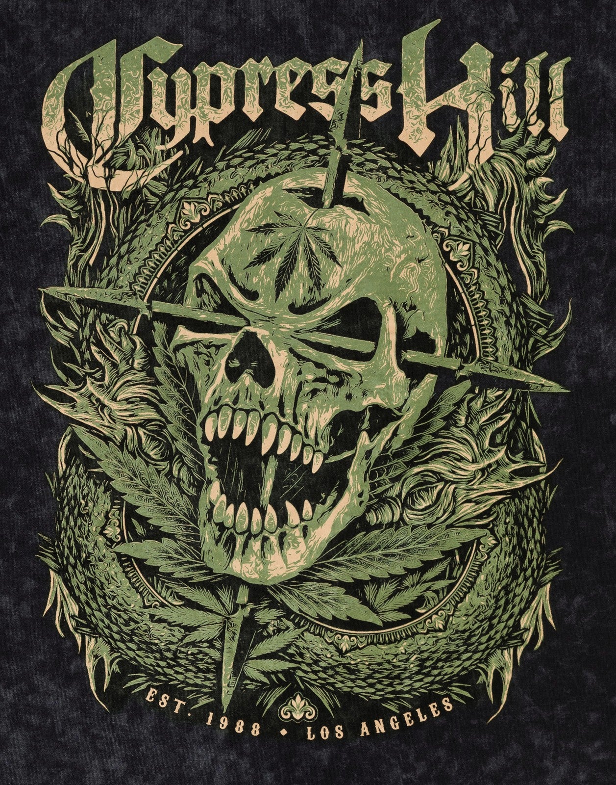 Cypress Hill Short Sleeved T-Shirt | Mens Black | Official Merch