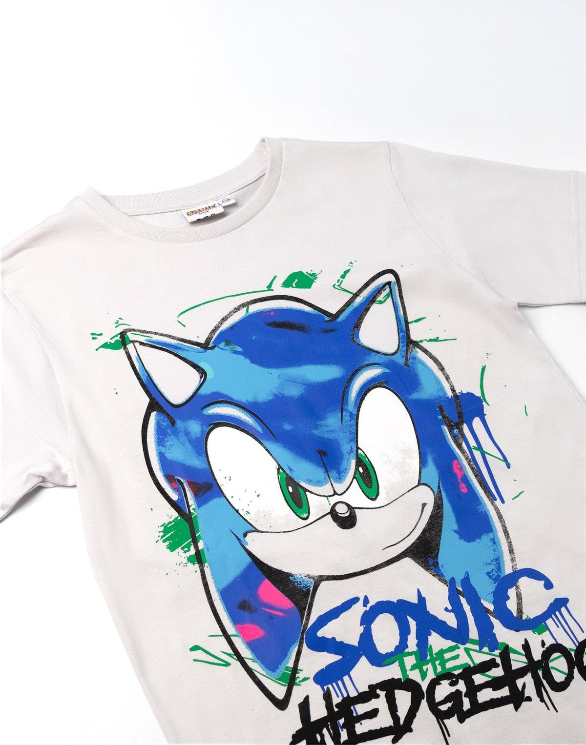 Sonic the Hedgehog Long Sleeved T-Shirt | Unisex Kids Grey / Black | Official Me