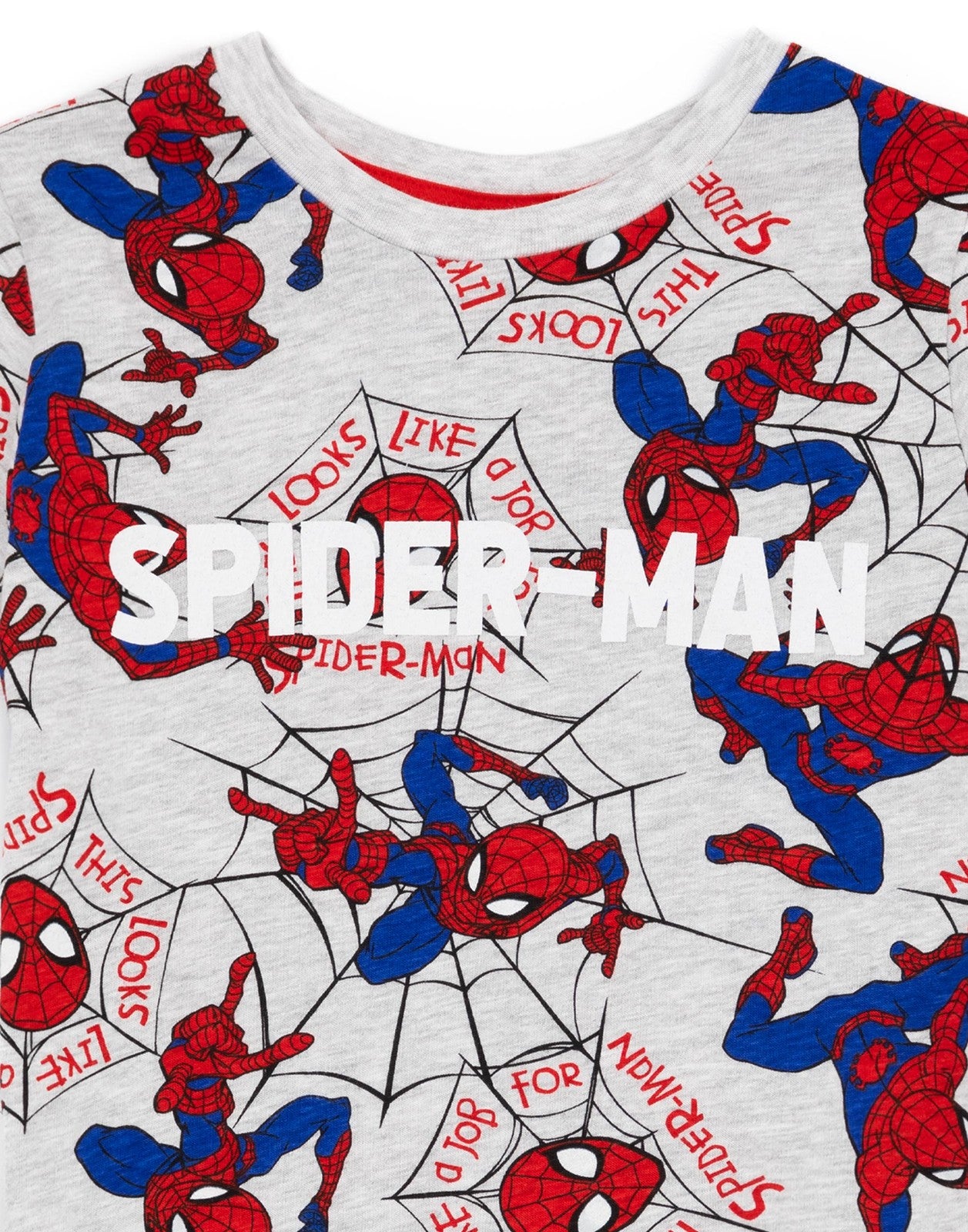 Marvel Short Sleeve Short Leg Pyjama Set | Boys Grey | Official Merch