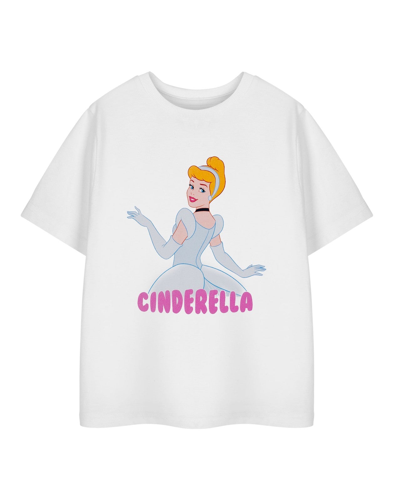 Disney Short Sleeved T-Shirt | Girls White | Official Merch