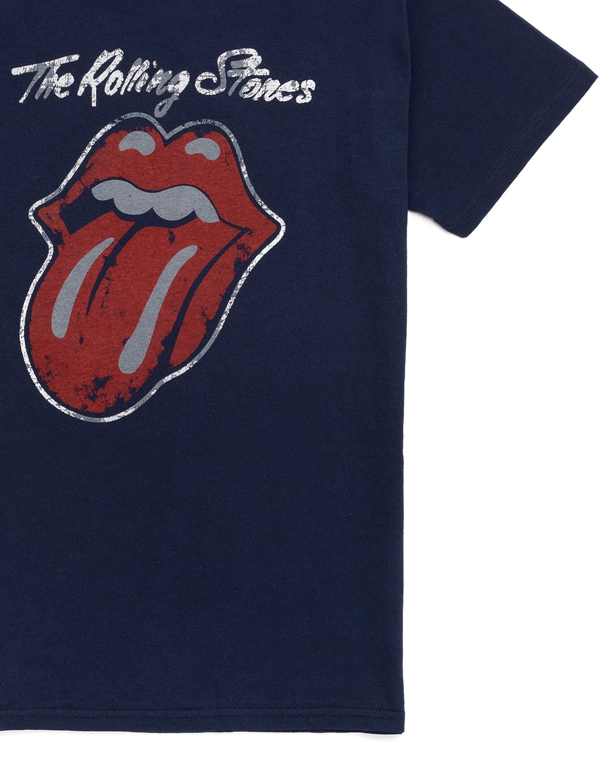 The Rolling Stones Short Sleeved T-Shirt | Mens Navy | Official Merch