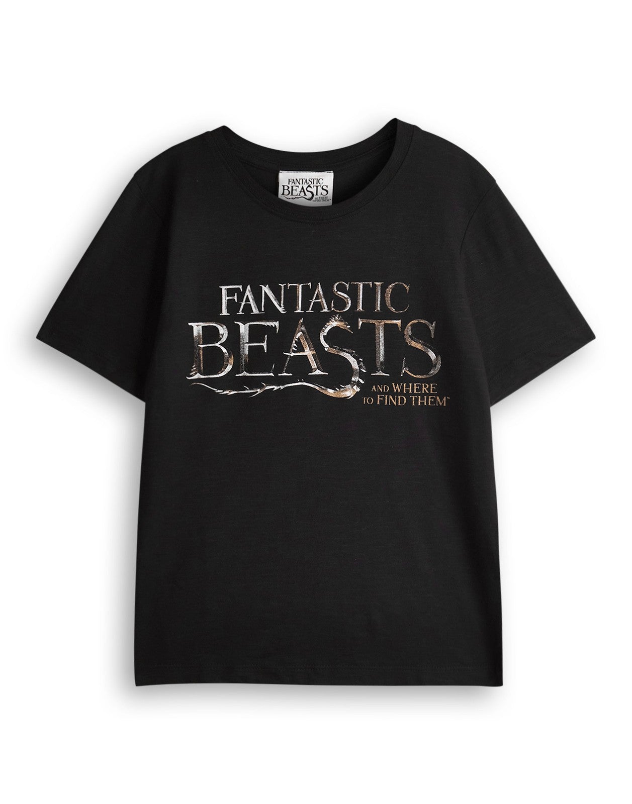 Fantastic Beasts And Where To Find Them Short Sleeved T-Shirt | Boys Black | Off