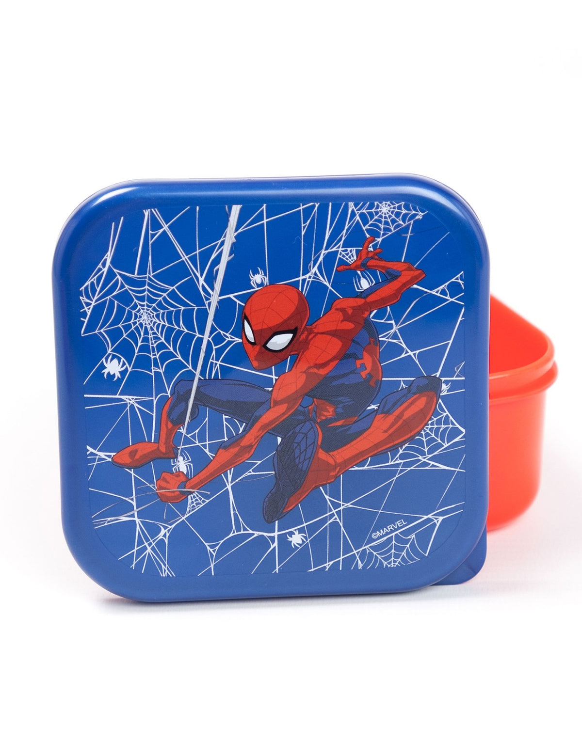 Marvel Lunch Bag Bottle and 3 Snack Pot | Boys Red | Official Merch