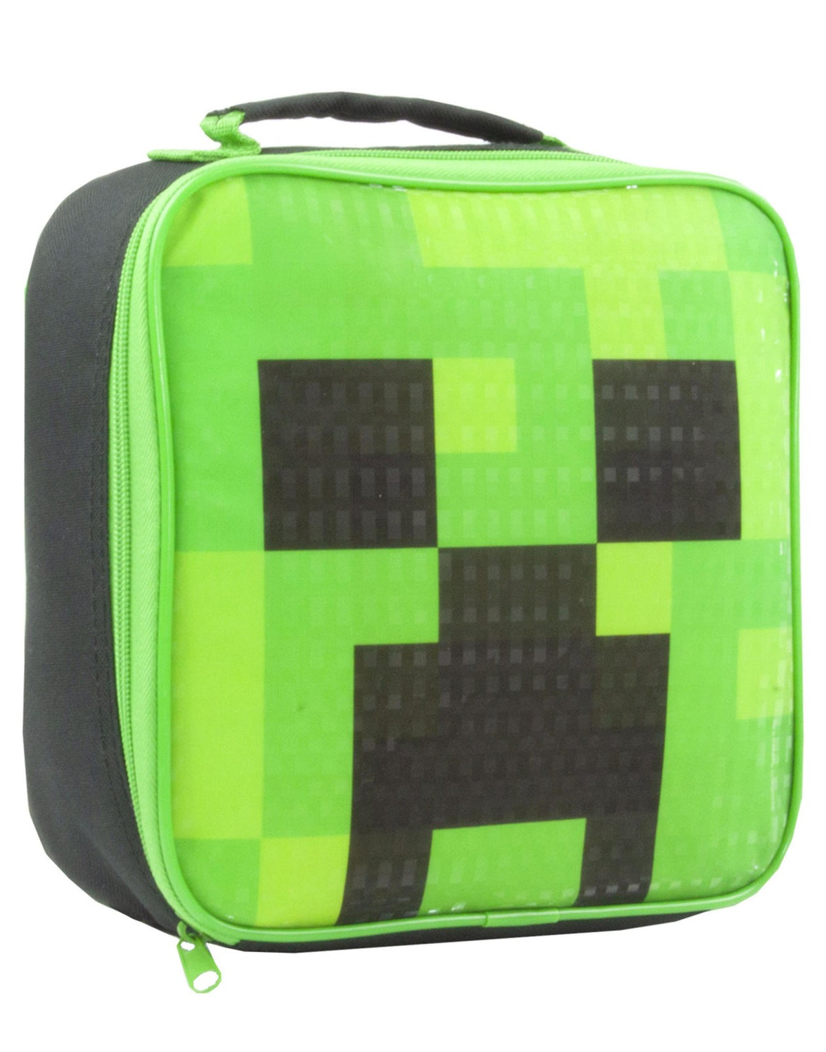 Minecraft Lunch Bag Bottle and Snack Pot | Boys Green Gaming | Official Merch