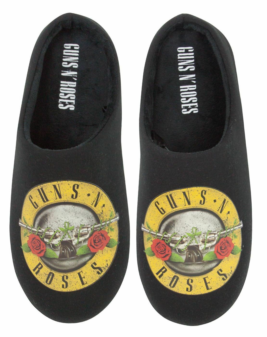 Guns N Roses Mule Slippers | Mens Black | Official Merch