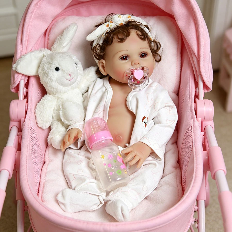 Full Body Vinyl Silicone Reborn Dolls Lifelike Real Newborn Baby Girl Gift Bath