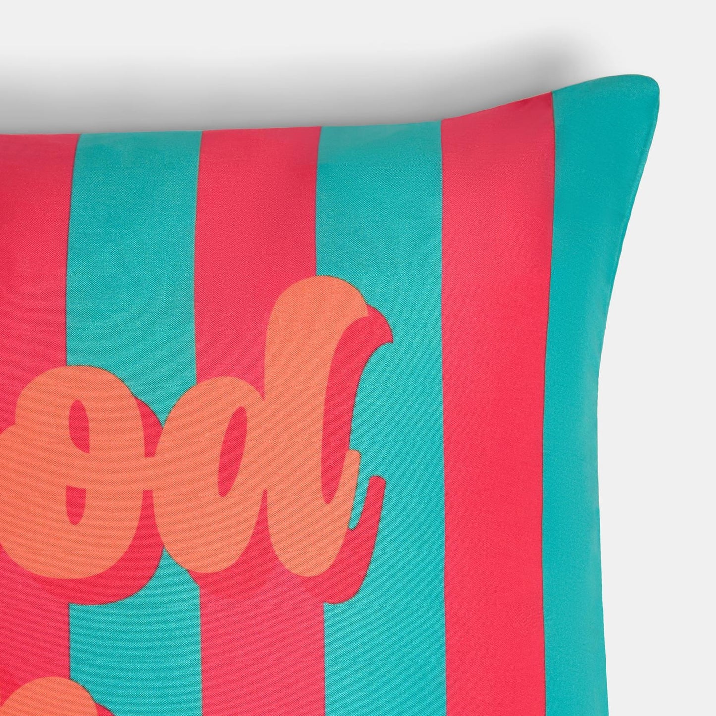OHS Slogan Garden Cushion Covers 2 Pack Water Resistant Outdoor - Good Vibes