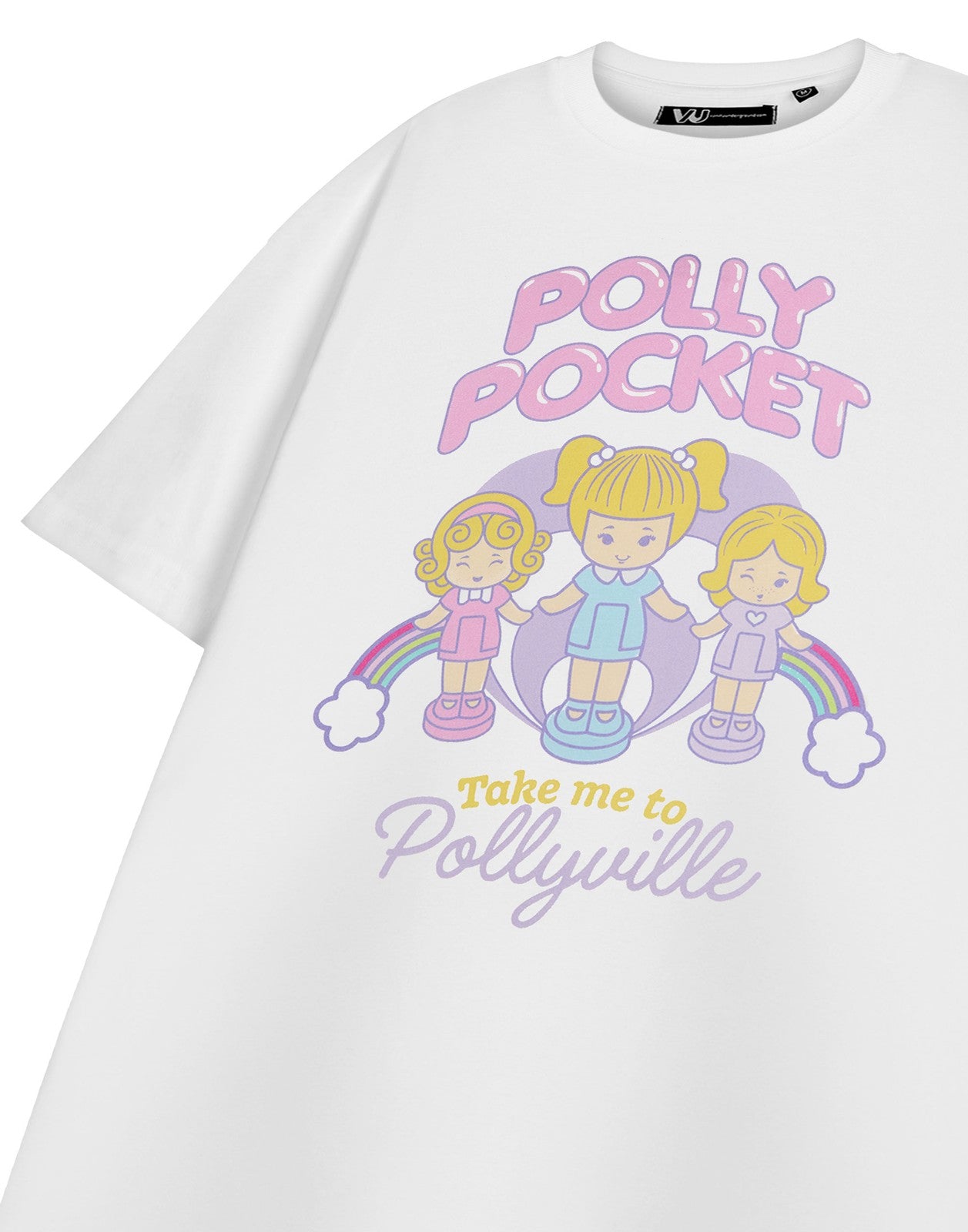 Polly Pocket Short Sleeved T-Shirt | Womens White | Official Merch