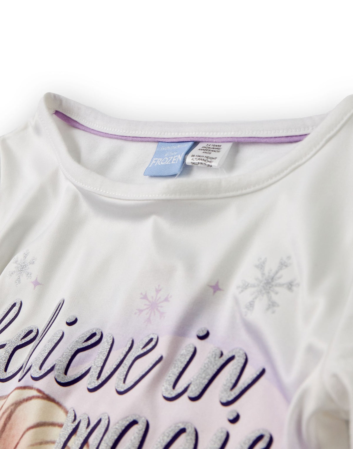 Disney Long Sleeve Long Leg Pyjama Set | Girls Purple AOP | Official Merch