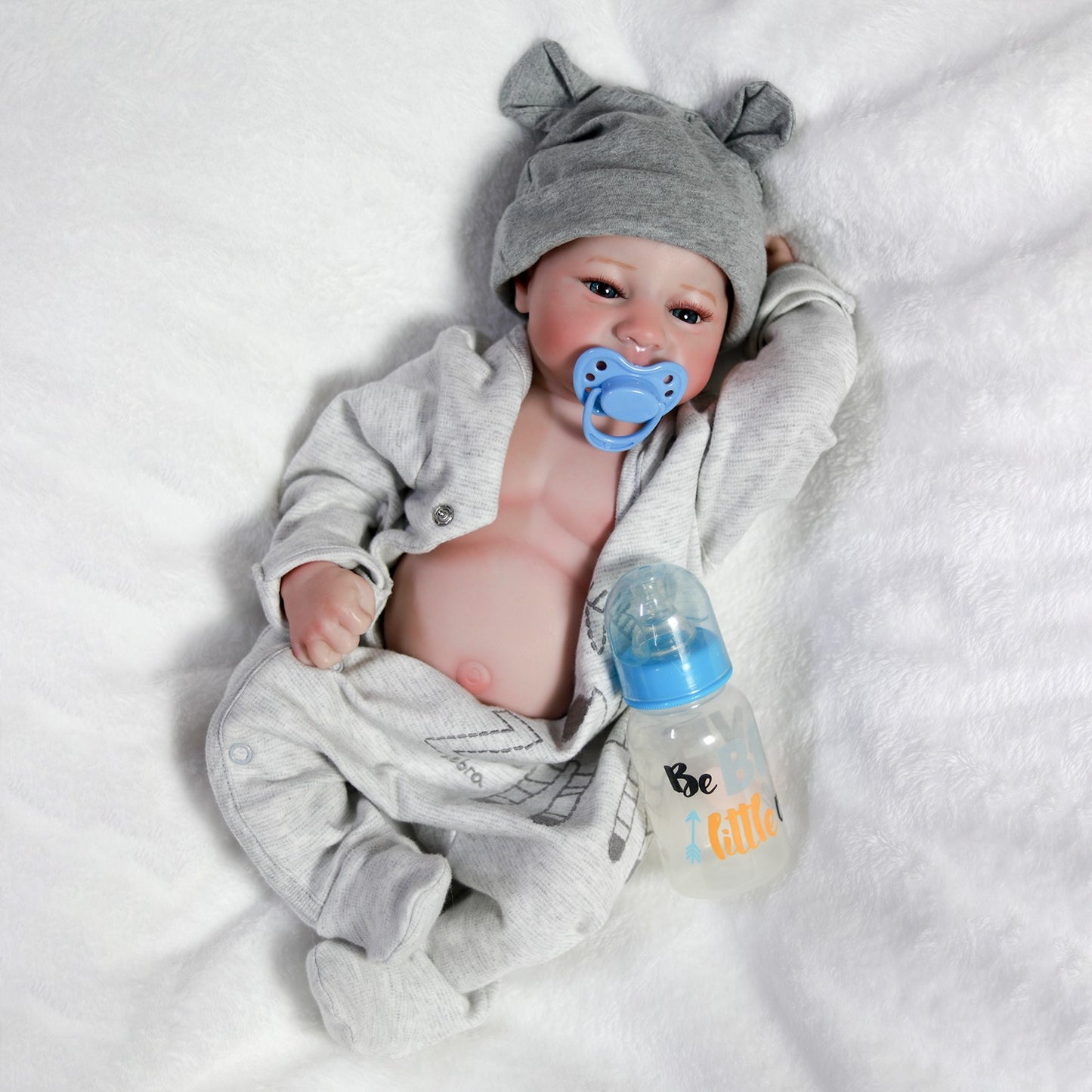 18" Lifelike Reborn Baby Dolls Waterproof Newborn Boy Full Body Vinyl Twins Gift