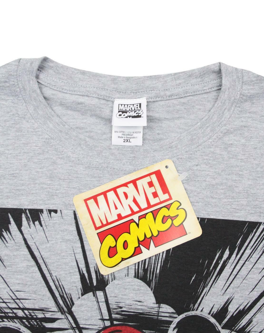 Marvel Short Sleeved T-Shirt | Mens Grey | Official Merch