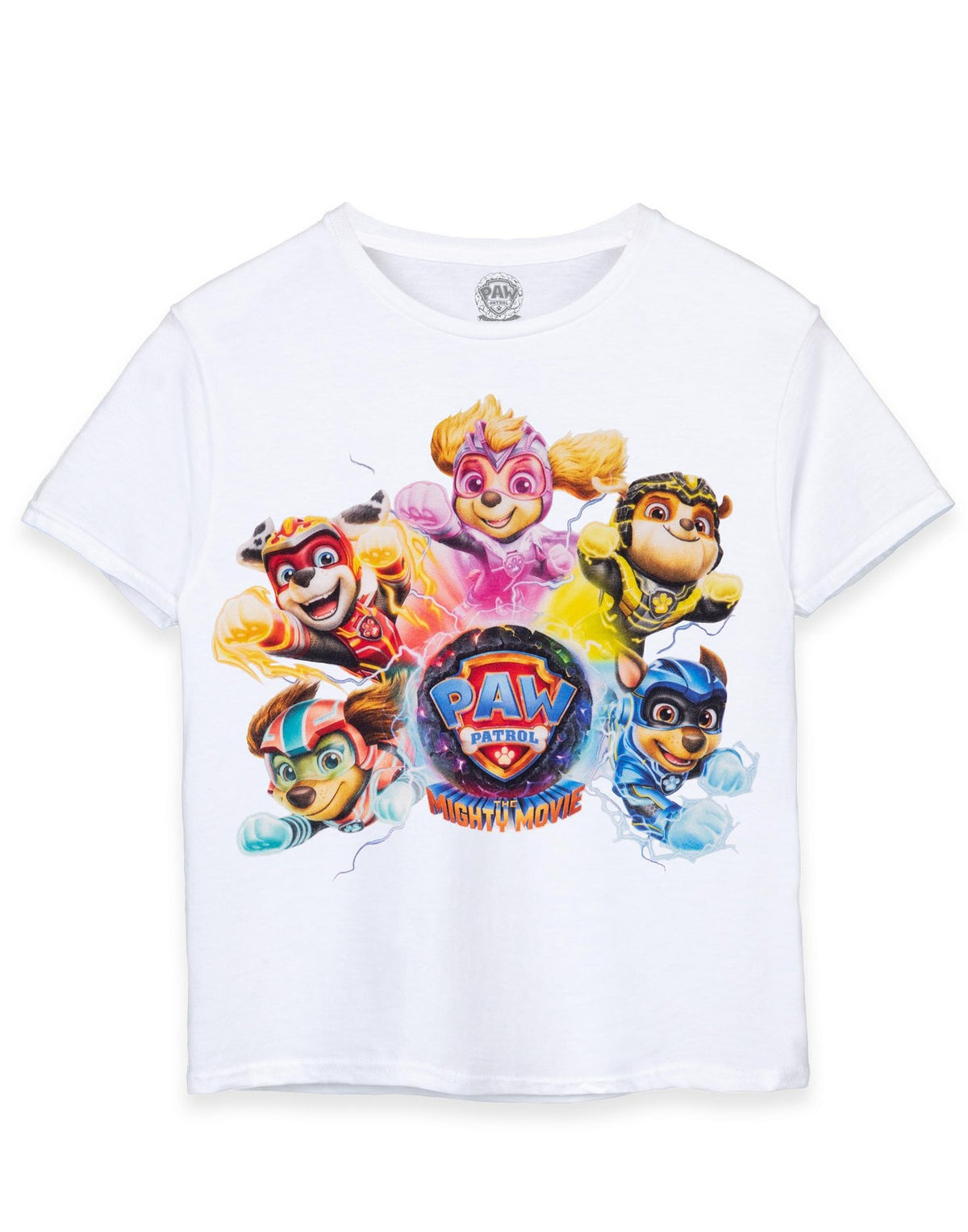 Paw Patrol Short Sleeved T-Shirt | Unisex Kids White | Official Merch