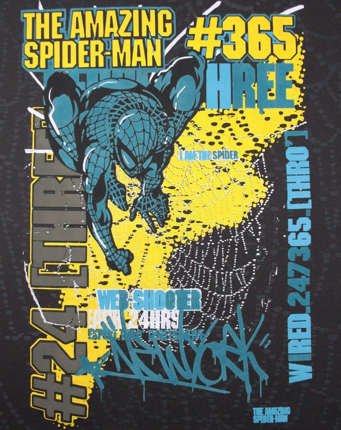 Marvel Short Sleeved T-Shirt | Mens Charcoal | Official Merch
