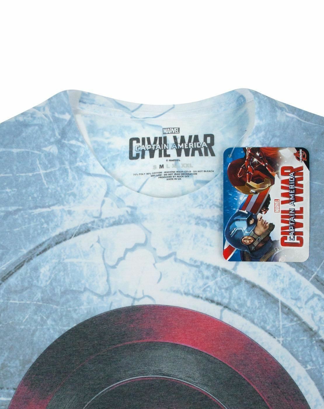 Marvel Short Sleeved T-Shirt | Mens White | Official Merch