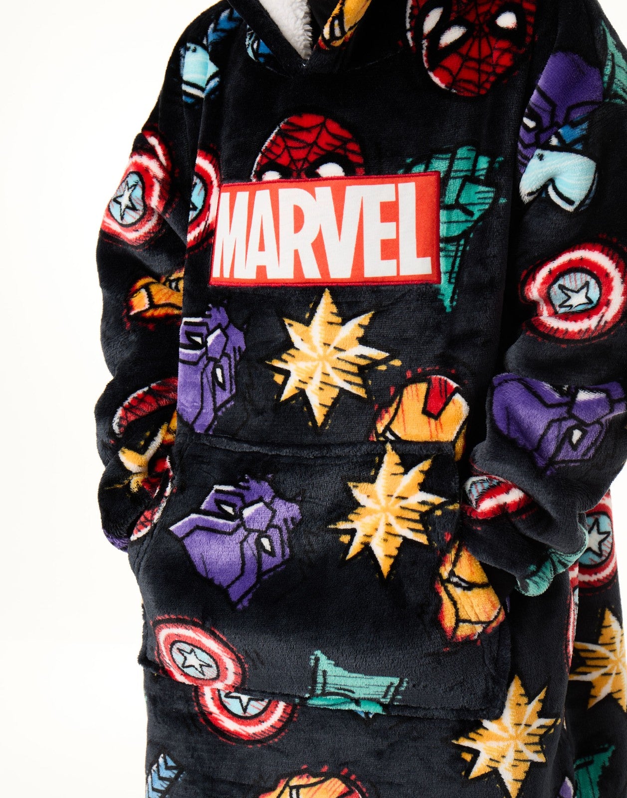 Marvel Blanket Hoodie | Boys Multicoloured | Official Merch
