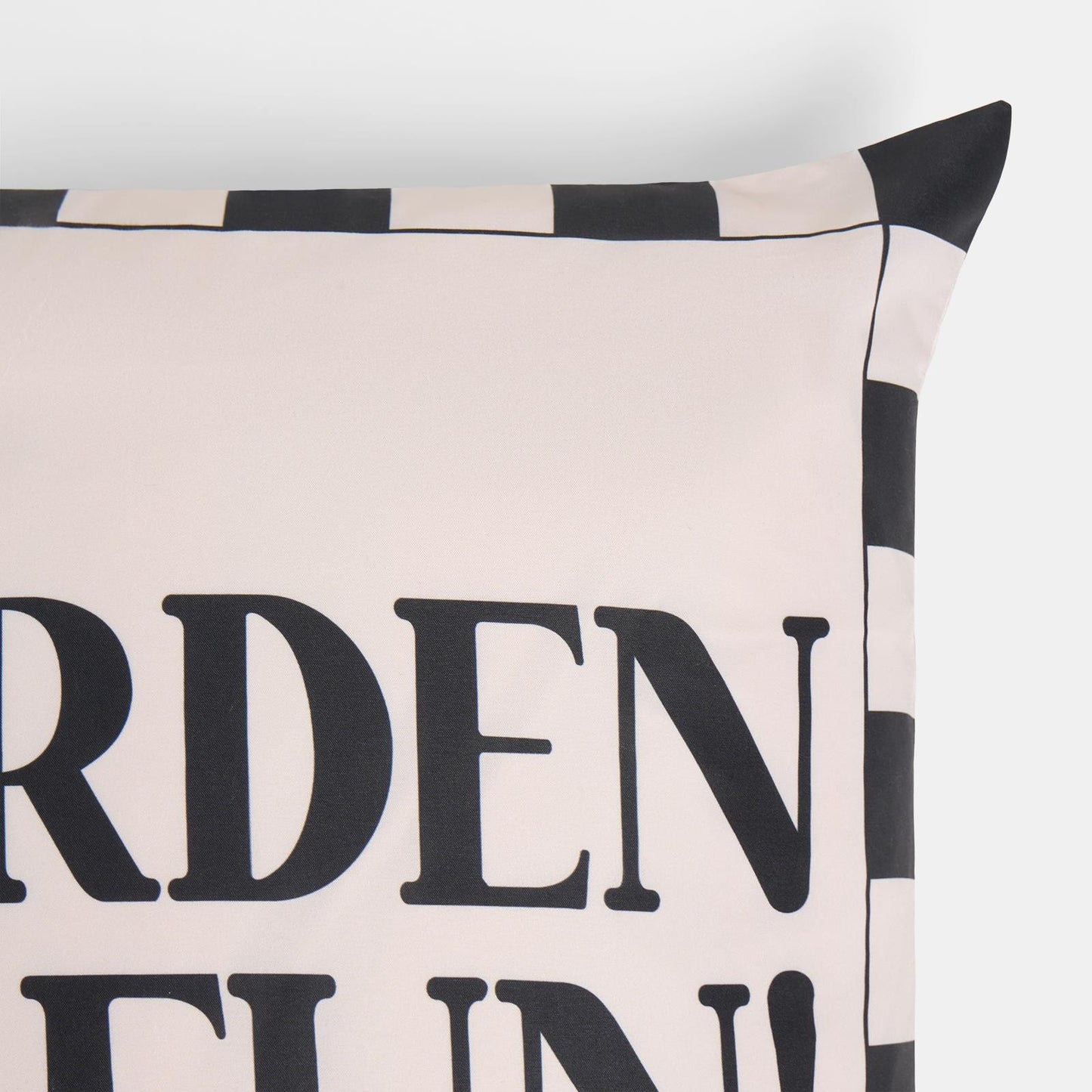 OHS Slogan Garden Cushion Covers 2 Pack Water Resistant Outdoor - Garden of Fun