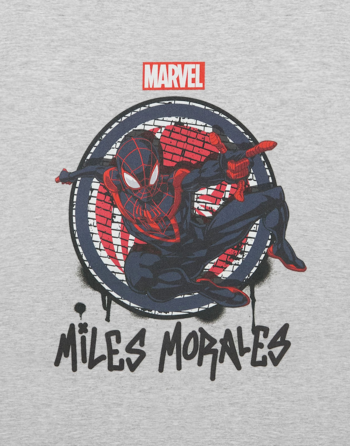 Marvel Short Sleeved T-Shirt | Boys Grey Marl | Official Merch