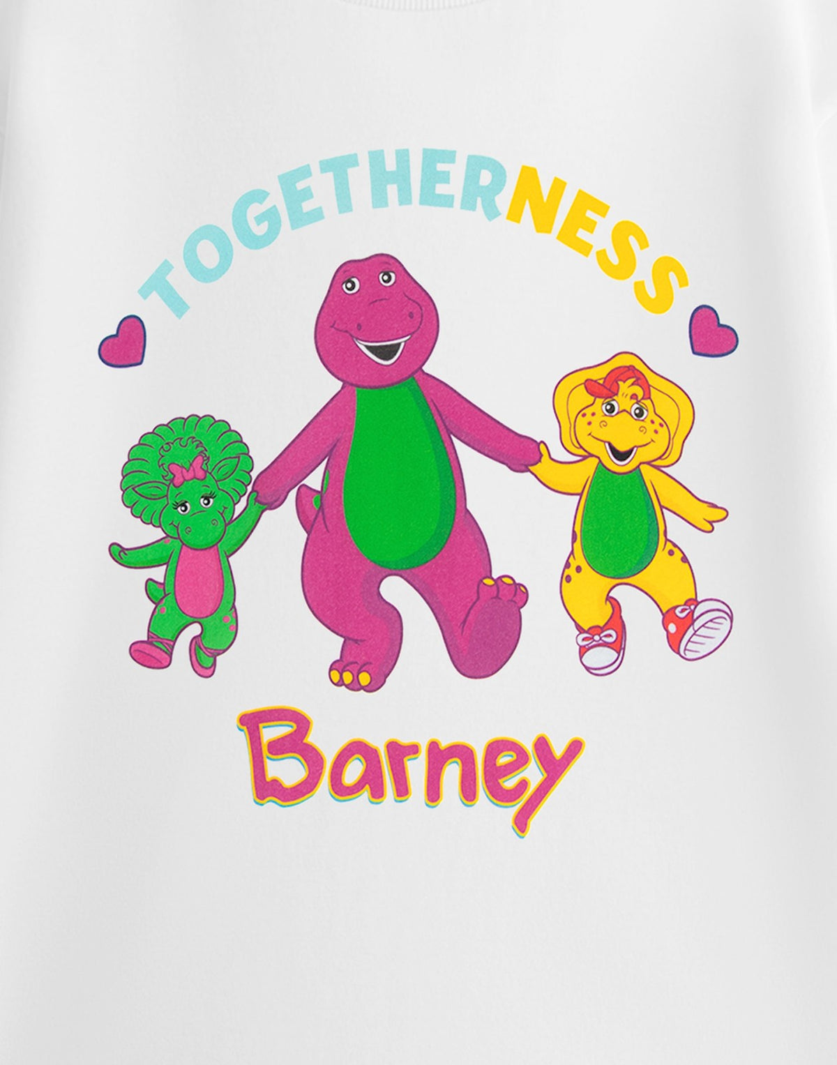 Barney Short Sleeved T-Shirt | Womens White | Official Merch