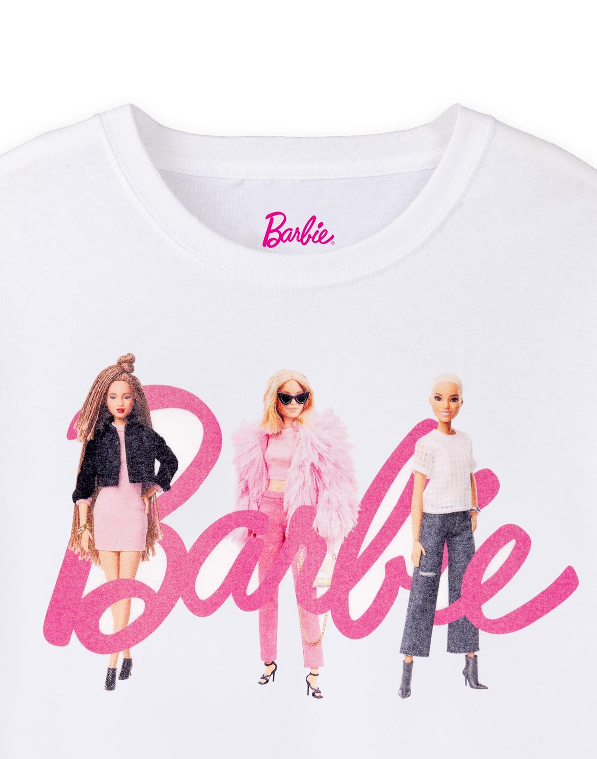 Barbie Short Sleeved T-Shirt | Womens White | Official Merch