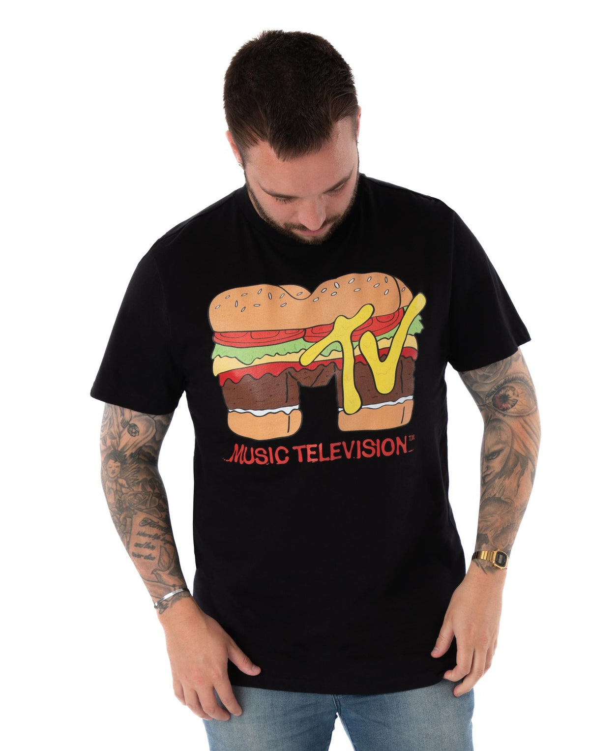 MTV Short Sleeved T-Shirt | Unisex Black | Official Merch