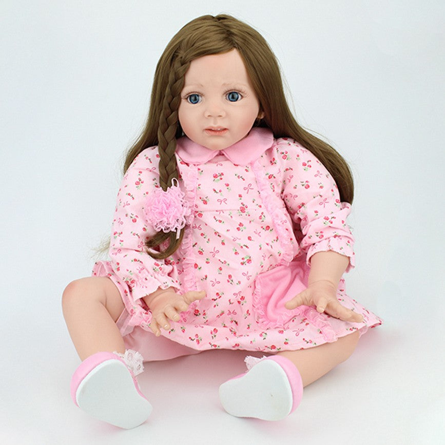 24" Real Life Reborn Baby Doll Newborn Toddler Girl Handmade Weighted Doll Gift