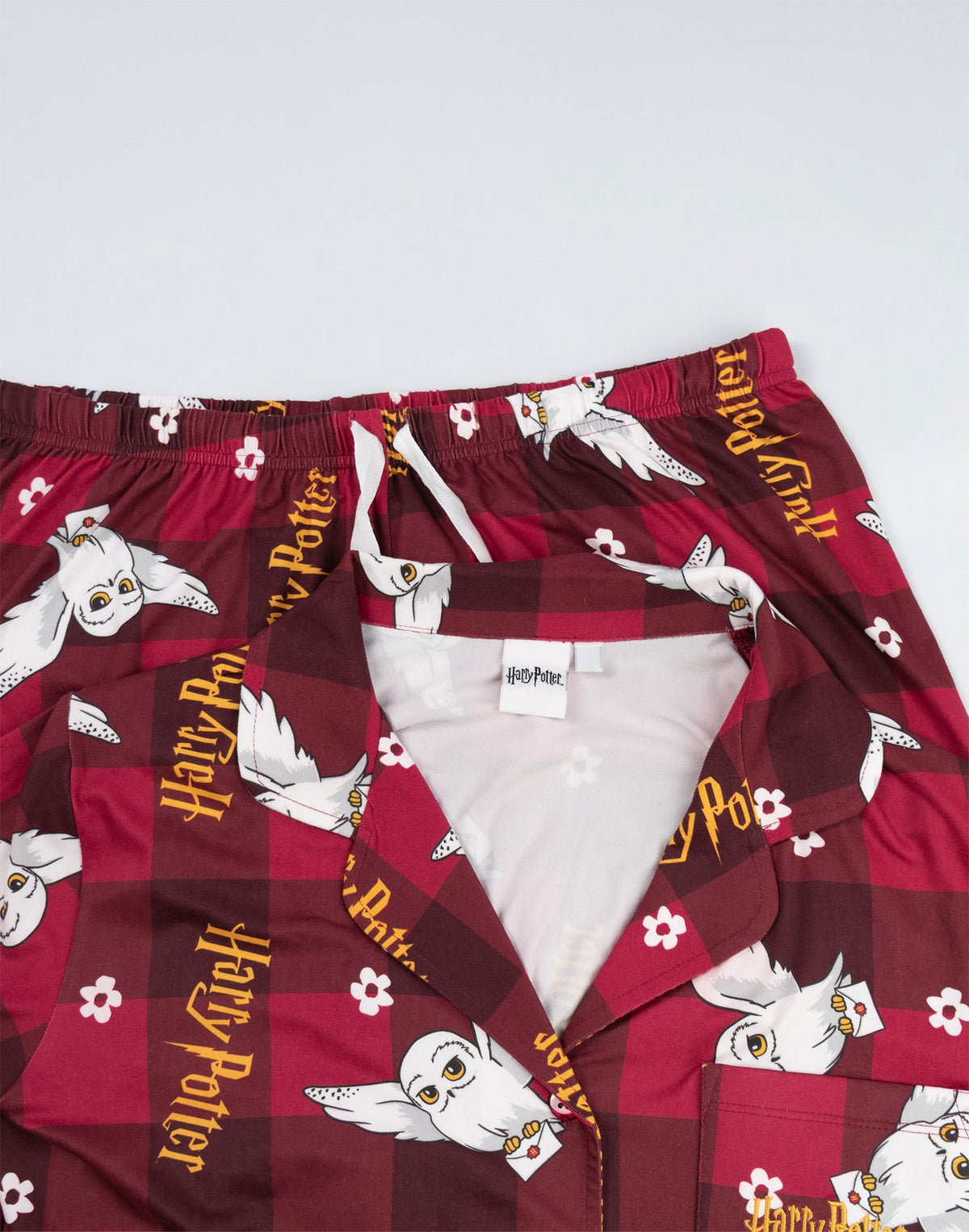 Harry Potter Long Sleeve Long Leg Pyjama Set | Womens Red | Official Merch