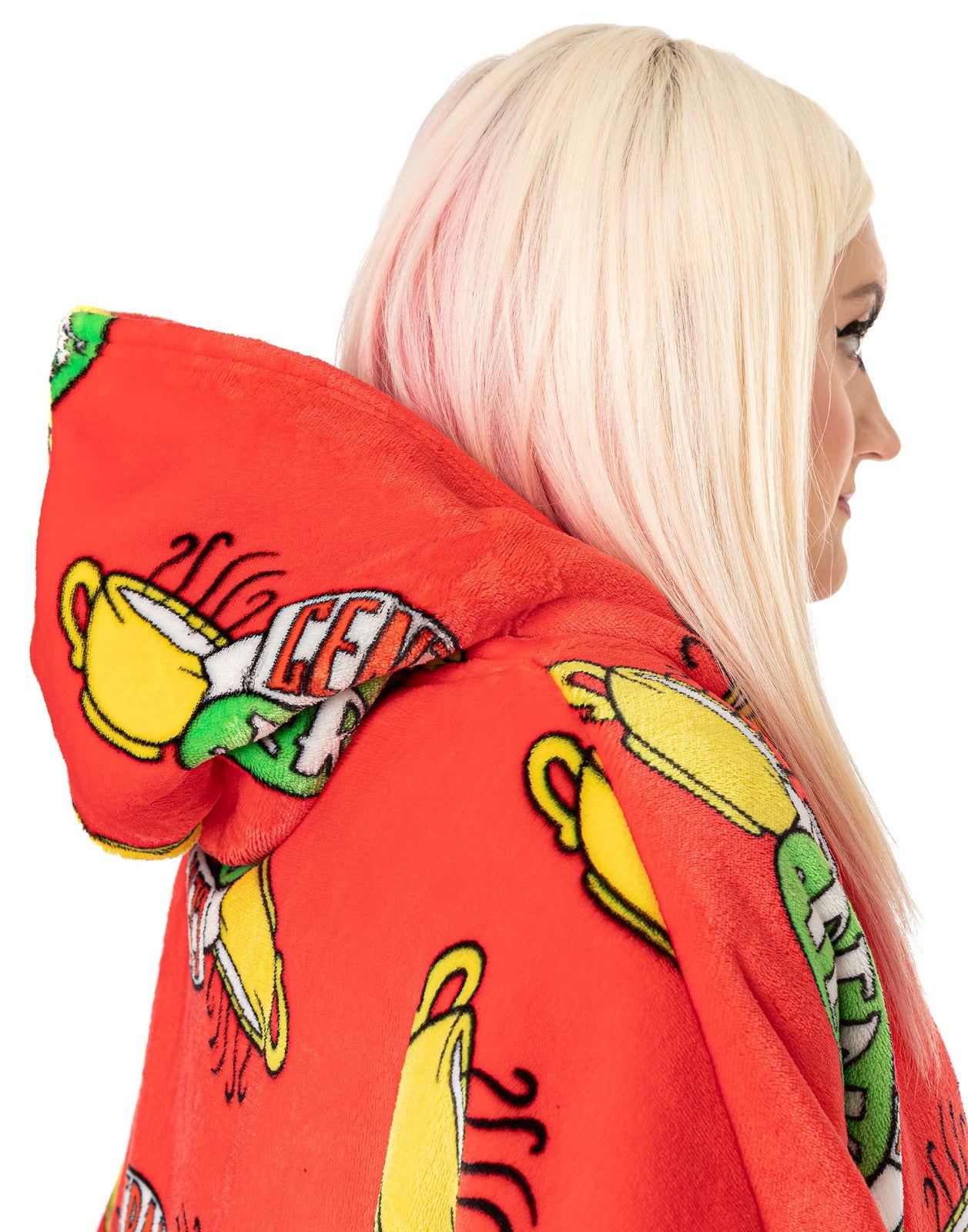 Friends Blanket Hoodie | Unisex Red | Official Merch